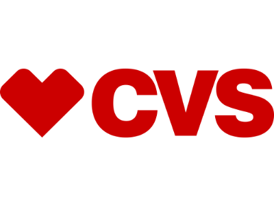 CVS logo with heart symbol, representing customer love for the brand in vibrant red colors.