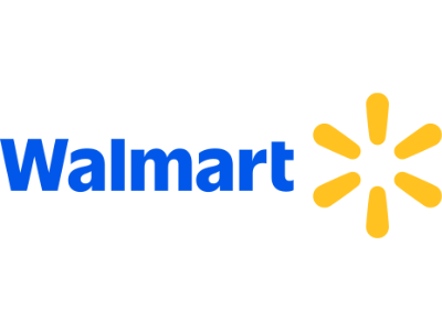 Walmart logo featuring blue text with a yellow starburst symbol beside it, symbolizing quality and low prices.