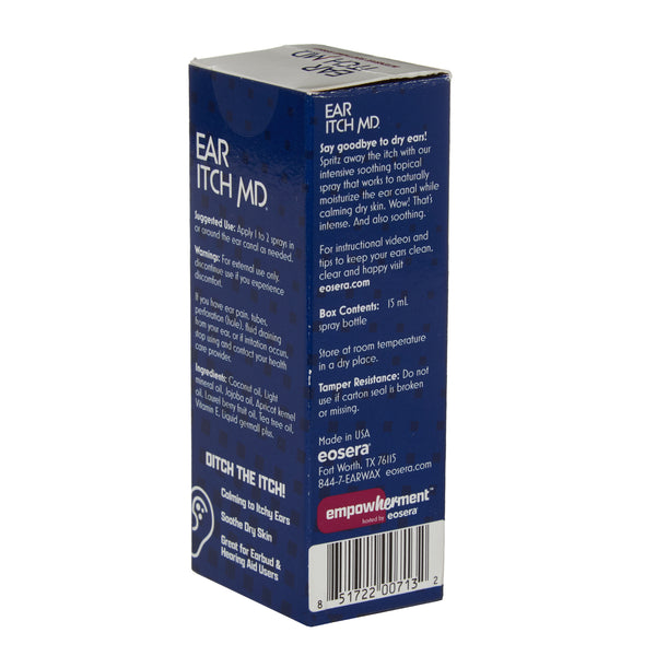 eosera EAR ITCH MD  - Dry, Itchy Ear Relief Oil Spray. 15 mL