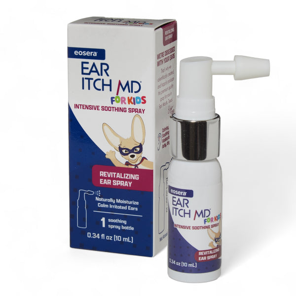 eosera EAR ITCH MD for Kids Age 2+ - Dry Itchy Ear Relief Oil Spray, 10 mL